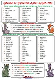 Gerund Or Infinitive After Adjectives Esl Worksheet English Grammar Quiz Teaching English Grammar Adjectives