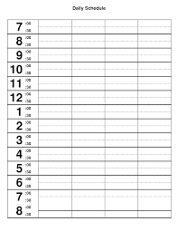 Free Printable Schedule Template Daily Printable Schedule