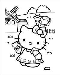 Free printable hello kitty coloring pages are a fun way for kids of all ages to develop creativity, focus, motor skills and color recognition. Free 18 Hello Kitty Coloring Pages In Pdf Ai