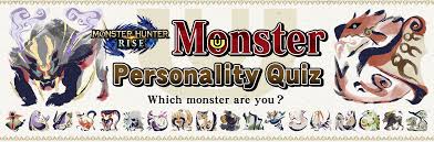 101 rows · awarded to players who make it to question number 1000 in the funtrivia monster quiz. Monster Hunter Rise Monster Personality Quiz Capcom