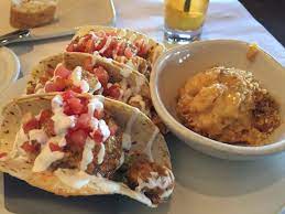 I always serve these baja fish tacos with fresh cilantro leaves, avocado slices and a little squeeze of a lime wedge! Blackened Baja Fish Tacos And Bang Bang Shrimp Tacos Great Choices For Lunch Picture Of Bonefish Grill North Canton Tripadvisor