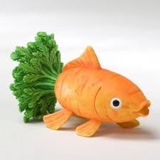 Fish Made Out Of Carrot Vegetable Animals Fruit Animals Food Sculpture
