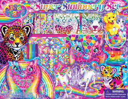 The kittens have stripes on their body and face, which gives them an appearance of a tiger. Lisa Frank Coloring And Activity Box Kit Bendon As42325