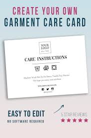 Designhill's t shirt maker tool lets you design your own shirt in minutes. Garment Care Instructions Card 7x5 Thank You Apparel Note Diy Custom Laundry Care Tag Editable Download Laundry Care Tags Garment Care Diy Custom