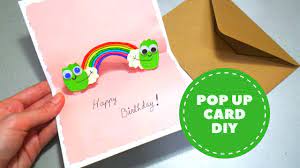 Preschoolers, kids of all ages and even adults will love learning how to make this simple pop up easter card. How To Make A Rainbow Pop Up Card Diy Birthday Pop Up Card Instructables