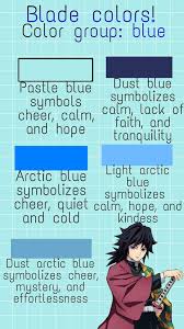 Maybe you would like to learn more about one of these? Blade Color Meanings Blue Group Not Cannon Demon Slayer Kimetsu No Yaiba Amino