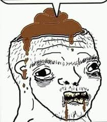 Small brain crying wojak, hiding behind smug big brain talking to actual big brain chad. 13 Brainlet Aesthetic Ideas Funny Memes Funny Memes