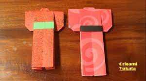 Cara membuat origami baju kimono. Cara Membuat Origami Yukata Baju Jepang Baju Wanita Youtube