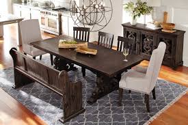 Your dining, and pocketbook, will thank us. Charthouse Rectangular Dining Table 4 Side Chairs And Bench Charcoal Value City Furniture And Furniture Dining Table Patio Dining Table Dining Table Decor