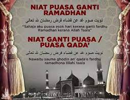 Niat Puasa Ganti Kutipan Doa Kutipan Agama Doa