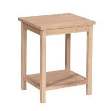 International Concepts Portman Unfinished End Table Ot 41 The Home Depot Unfinished Furniture Accent Table Wood End Tables