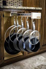 Pot racks are perfect for hanging up your pots and pans, and clearing out some space from a kitchen cabinet, for more cooking tools, or food. This May Be The Most Genius Pots And Pans Organizer Ever Diy Kitchen Storage Kitchen Design Kitchen Storage