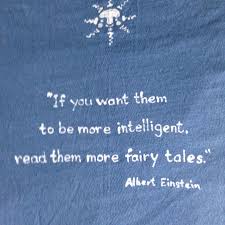 Einstein Quote About Fairy Tales Batik Tshirt Back Of Shirt