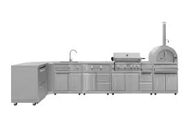 Beverage center with ice and space for a blender. Thor Kitchen Debuts Pro Style 8 Piece Modular Outdoor Kitchen Suite Business Wire