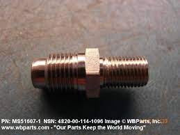 4820-00-114-1096 - FLUID VALVE STEM, MS516071, MS51607-1, 3642 | WBParts