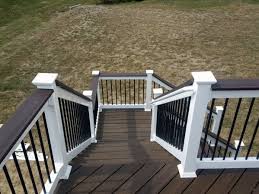 Miles kimball brown/white deck & fence privacy screen offers instant privacy for patio, balcony or deck in a stylish striped design. Top 50 Best Deck Steps Ideas Backyard Design Inspiration