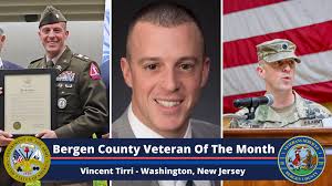 Lt. Col. Vincent Tirri has been serving in the New Jersey Army National  Guard for the past 26 years and is Bergen County's Veteran of the Month!  Lt. Col. Vincent Tirri is