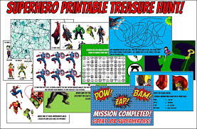 Think you know a lot about halloween? Printable Superhero Treasure Hunt Game