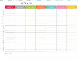 Free Printable Weekly Schedule Weekly Schedule Printable Weekly Planner Free Printable Weekly Planner Template