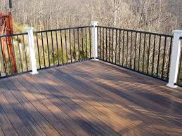 Black Aluminum Deck Railing Pin By Susan Stoen On House Ideas Patio Deck Designs Outdoor Remodel Rustic Landscaping
