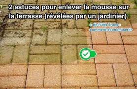 2 Astuces Pour Enlever La Mousse Sur La Terrasse Revelees Par Un Jardinier Nettoyer Terrasse Nettoyage Terrasse Mousse