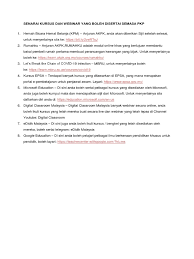 Sinopsis kursus secara umumnya kursus ini adalah untuk memberikan pengetahuan dan pendedahan yang lebih mendalam kepada anggota jabatan mengenai kepentingan nilai dan etika penjawat awam untuk perkhidmatan yang lebih berkualiti. Senarai Kursus Dan Webinar Yang Boleh Disertai Semasa Pkp