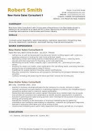 A competitive intelligence professional looking for difficult tasks in marketing and sales. New Home Sales Consultant Resume Samples Qwikresume