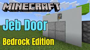Check spelling or type a new query. Minecraft Bedrock Jeb Door Tutorial Youtube