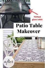 Diy Tile Tabletop Seeking Lavender Lane Diy Patio Table Diy Patio Patio Decor