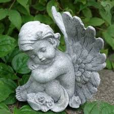 Engel Figur Sitzend Traumend H 10cm Kleiner Engel Grabstein Engel