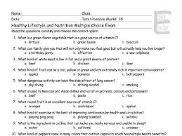 We may earn commission on some of the items you choose to buy. Healthy Lifestyle Nutrition Multiple Choice Exam Teaching Resources