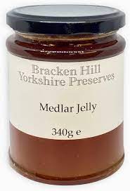 Apple jelly is difficult to buy without some addition (mint, thyme, etc), but is worth melting into your next pork my favourite fruit jelly is medlar. Medlar Jelly 340g Bracken Hill Fine Foods
