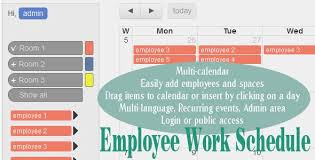 Employee Work Schedule Multi Calendar Create Your Own Calendar Schedule Calendar