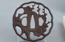 Antique Japanese Tsuba Edo openwork ...