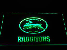 South Sydney Rabbitohs Led Neon Sign Neon Signs Led Neon Signs Cool Bedroom Accessories