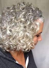 Silver Gray Curls Long Gray Hair Short Hair Styles Curly Hair Styles