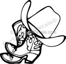 Cowboy Boots And Hat Sticker Western Stickers Elkhorn Graphics Llc Western Stickers Cowboy Boots Cowboy