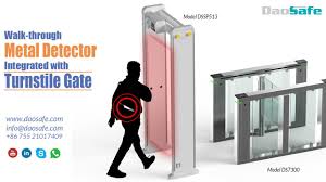 The pi system works by sending powerful and short bursts of current through coils of wire. Daosafe Dssp513 Walk Through Metal Detector Integrated With Turnstile Gate Solution Youtube