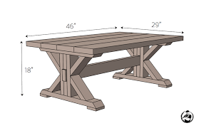 Trestle Coffee Table Free Diy Plans Rogue Engineer Diy Farmhouse Coffee Table Farmhouse Table Plans Coffee Table Farmhouse