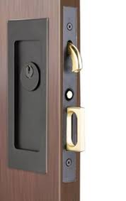Keyed Set Modern Emtek Heavy Duty Pocket Door Mortise Lock Set Pocket Door Handles Pocket Doors Pocket Door Hardware