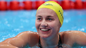 Hobartians flock to Wellington Court to see Ariarne Titmus bring home the  gold