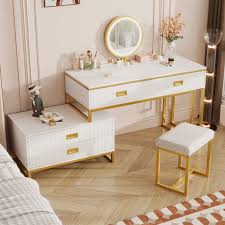 Modern Style Vanity Table With Movable