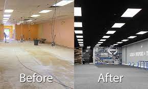 One type of fluorescent fixture substitutes for a ceiling panel. Give Your Drop Ceilings A Lighting Makeover Eledlights