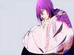 Different styles of short hair include the bob cut, the crop and the pixie cut Murasakibara Atsushi Boy Anime Kuroko No Basket Alone Cute Kimono Purple Hair Hd Wallpaper Peakpx