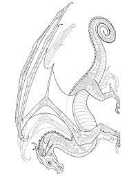 Colored sketch of glory, my fav character from wings of fire tumblr post: 7 Wings Of Fire Dragon Coloring Pages For Kids Free Printable Rainbow Printables