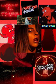 A collection of the top 44 aesthetic billie eilish wallpapers and backgrounds available for download for free. Aesthetic Wallpaper Red And Black Wallpaper Billie Eilish Aesthetic Collage
