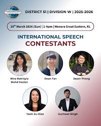 Toastmasters speech contest in district 56