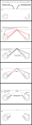 One Point Perspective For The Letters C J Perspective Art One Point Perspective Perspective