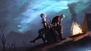 The Witcher Background Wallpaper Hd 2021 Live Wallpaper Hd Geralt And Ciri The Witcher The Witcher Geralt