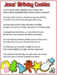 Jesus Birthday Cookies Jesus Birthday Christmas Poems Kids Christmas Poems